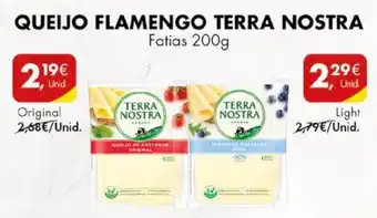 Pingo Doce QUEIJO FLAMENGO TERRA NOSTRA Fatias 200g Original promoção