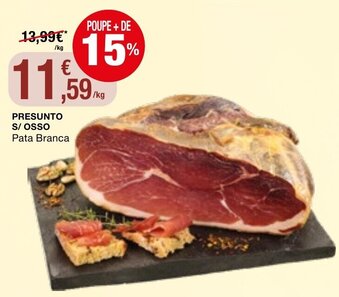 Intermarché Presunto S/ Osso Pata Branca promoção