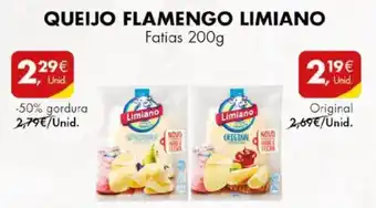 Pingo Doce QUEIJO FLAMENGO LIMIANO Fatias 200g Original promoção