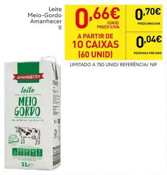 Recheio Leite Meio-Gordo Amanhecer 1L promoção