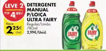 Pingo Doce Detergente Manual P/Loiça Ultra Fairy 780ml promoção