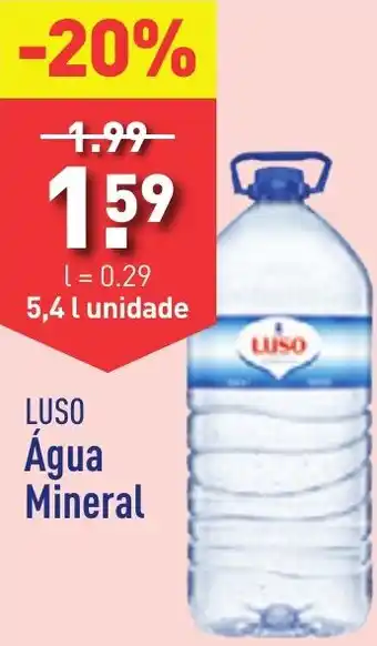 ALDI LUSO Água Mineral 5.4L unidade promoção