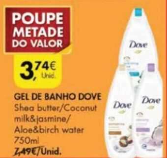Gel de Banho Dove 750ml