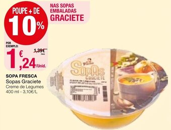 Intermarché Sopa Fresca Sopas Gracieta 400ml promoção