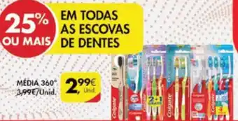 Pingo Doce Escovas de Dentes Média 360g promoção
