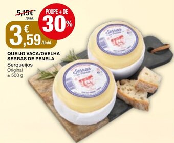 Intermarché Queijo Vaca/Ovelha Serras de Penela 500g promoção