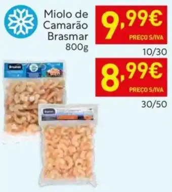 Recheio Miolo de Camarão Brasmar 800g promoção