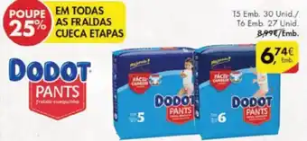 Pingo Doce Dodot Pants promoção