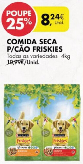 Pingo Doce Comida Seca P/Cão Friskies 4kg promoção