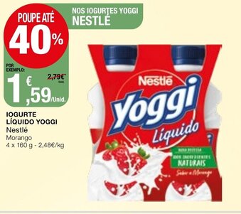 Intermarché Iogurte Líquido Yoggi Nestlé 4x160g promoção
