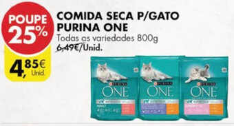 Pingo Doce Comida Seca P/Gato Purina One 800g promoção