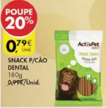 Pingo Doce Snack P/Cão Dental 180g promoção