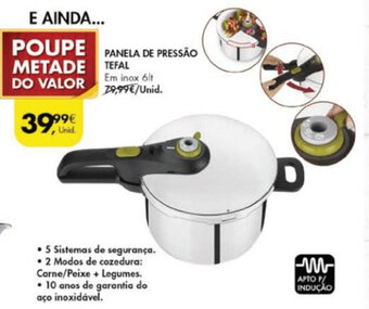 Pingo Doce Panela de Pressão Tefal 6lt promoção