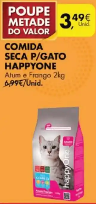 Pingo Doce Comida Seca P/Gato Happyone 2kg promoção