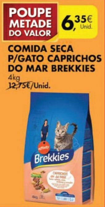 Pingo Doce Comida Seca P/Gato Caprichos do Mar Brekkies 4kg promoção