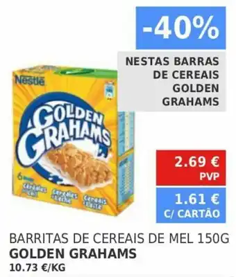 Barritas de Cereais de Mel Golden Grahams 150g