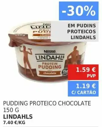 Pudding Proteico Chocolate Lindahls 150g