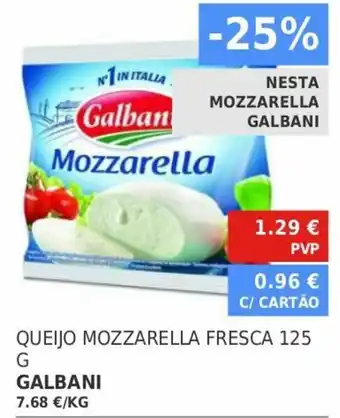 Minipreço Queijo Mozzarella Fresca Galbani 125g promoção