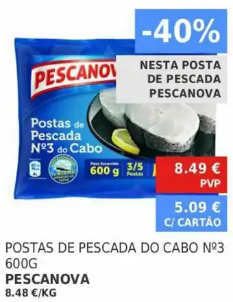 Minipreço Postas de Pescada do Cabo N°3 Pescanova 600g promoção