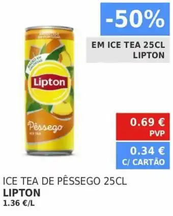 Minipreço Ice Tea de Pêssego 25cl Lipton promoção