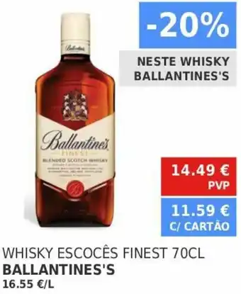 Minipreço Whisky Escocês Finest 70cl Ballantines's promoção