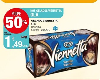 Intermarché Gelado Vienneta Olá 650ml promoção