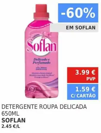 Minipreço Detergente Roupa Delicada 650ml Soflan promoção