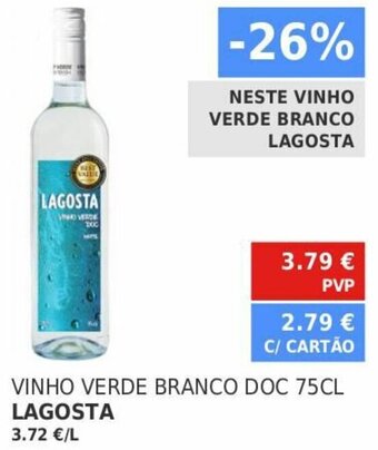Minipreço Vinho Verde Branco Doc Lagosta 75cl promoção