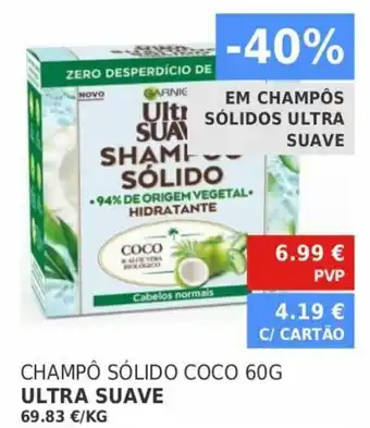 Minipreço Champô Sólido Coco Ultra Suave 60g promoção
