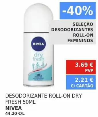 Minipreço Desodorante Roll-On Dry Fresh Nivea 50ml promoção