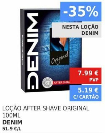 Minipreço Loção After Shave Original Denim 100ml promoção