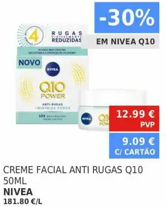 Minipreço Creme Facial Anti Rugas Q10 50ml Nivea promoção