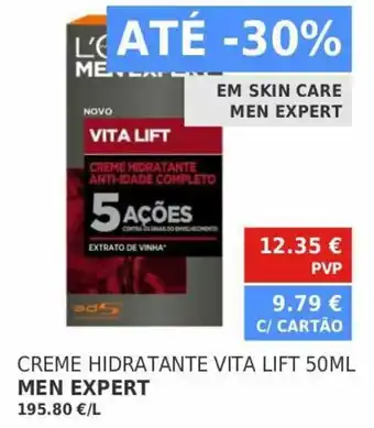 Creme Hidratante Vita Lift Men Expert 50ml