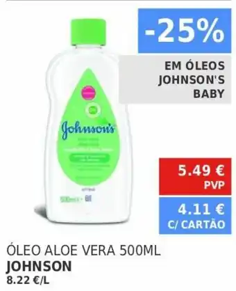 Minipreço Óleo Alde Vera 500ml Johnson promoção