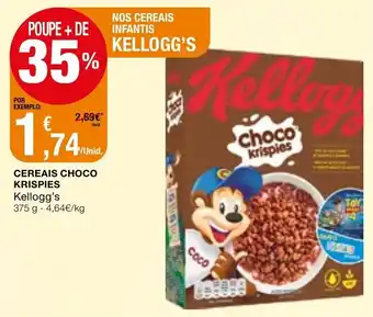 Intermarché Cereais Choco Krispies Kellogg's 375g promoção