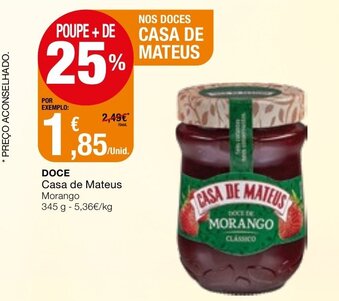 Intermarché Doce Casa de Mateus 345g promoção