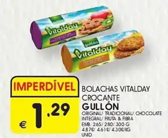 Meu Super BOLACHAS VITALDAY CROCANTE GULLÓN promoção