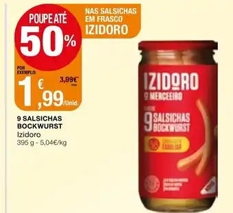Intermarché 9 Salsichas Bockwurst Izidoro 395g promoção
