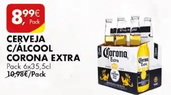 Pingo Doce CERVEJA C/ALCOOL CORONA EXTRA Pack 6x35,5cl promoção