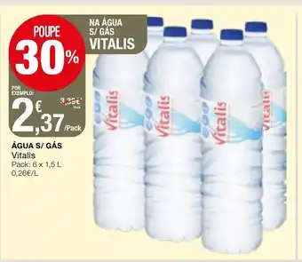 Intermarché Água S/ Gás Vitalis 1,5L promoção
