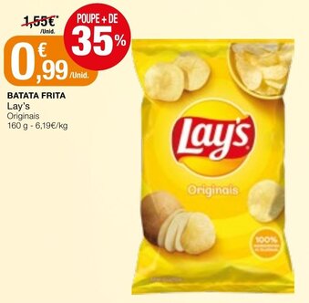 Intermarché Batata Frita Lay's 160g promoção