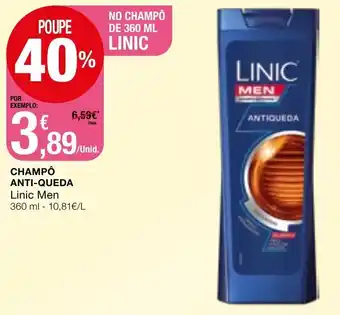 Intermarché Champô Anti-Queda Linic Men 360ml promoção