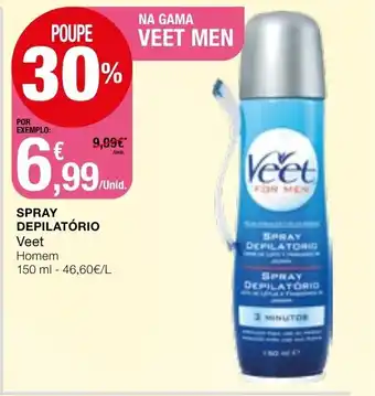 Intermarché Spray Depilatório Veet Homem 150ml promoção