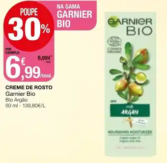 Intermarché Creme de Rosto Garnier Bio 50ml promoção