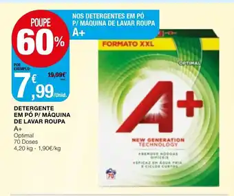 Intermarché Detergente em Pó P/ Màquina de Lavar Roupa A+ 4,20kg promoção
