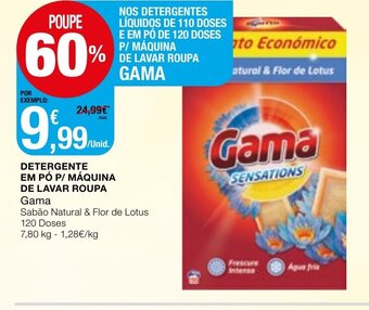 Detergente em Pó P/ Màquina de Lavar Roupa Gama 7,80kg