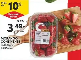 MORANGO CONTINENTE EMB.: 500 G