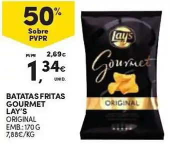 Continente BATATAS FRITAS GOURMET LAY'S ORIGINAL EMB.: 170 G promoção