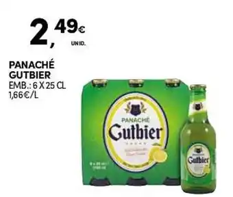 Continente PANACHÉ GUTBIER EMB.: 6 X 25 CL promoção