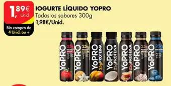Pingo Doce IOGURTE LÍQUIDO YOPRO Todos os sabores 300g promoção